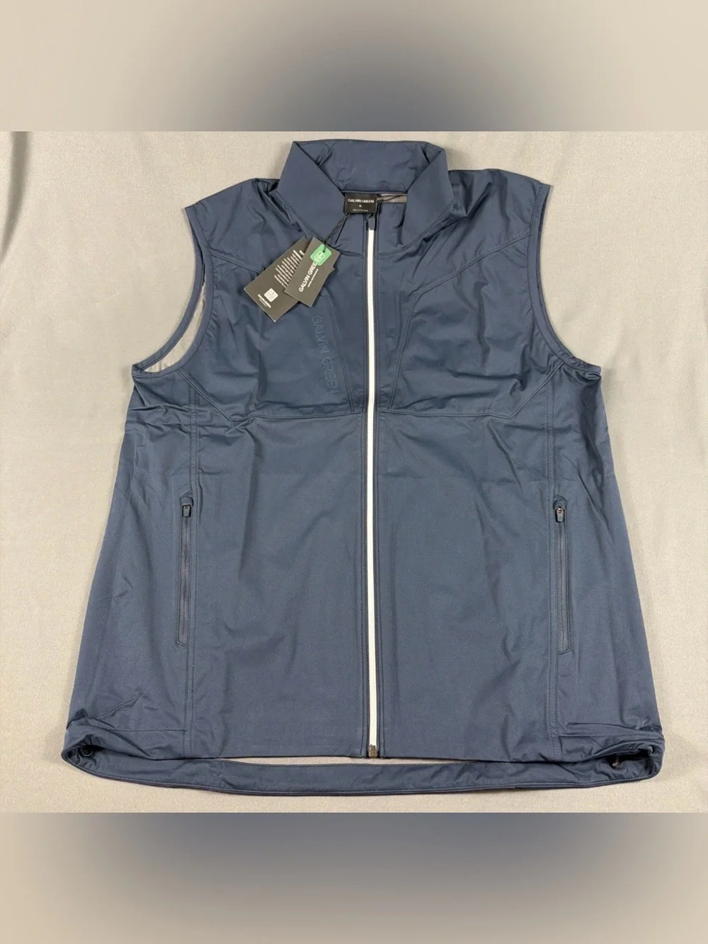 Galvin Green Golf Vest Lathan Wind Rain XL Navy Polyester NWT MSRP $219